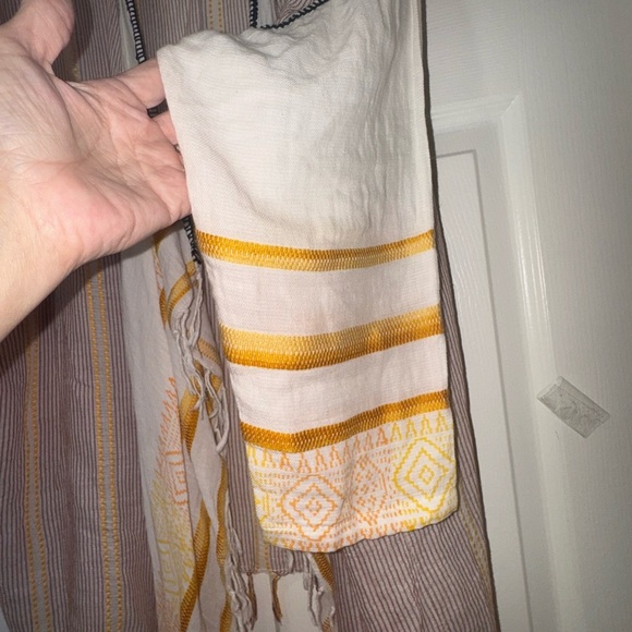 Mes Demoiselles Textured Striped Cardigan w sequin/fringe edge. OS VGUC - Picture 2 of 12